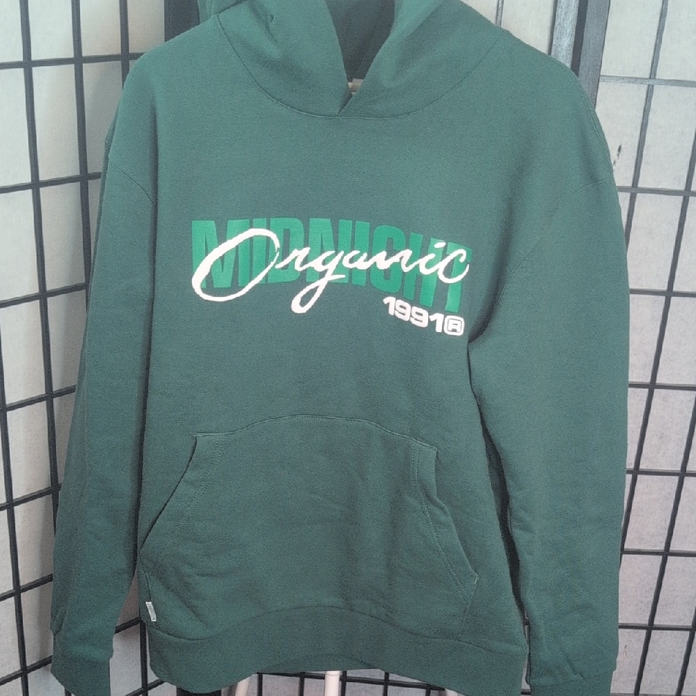 MIDNIGHT ORGANIC Green Hoodie